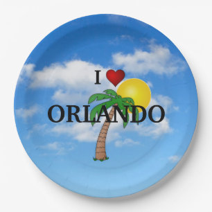 I Love Orlando Papieren Bordje