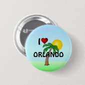 I Love Orlando Ronde Button 5,7 Cm (Voorkant /achterkant)