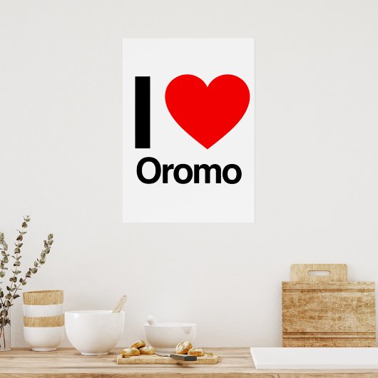 i love oromo poster (Keuken)