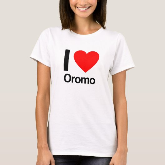 i love oromo t-shirt (Voorkant)