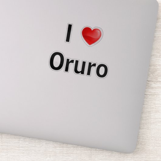 I love Oruro Sticker (Detail)