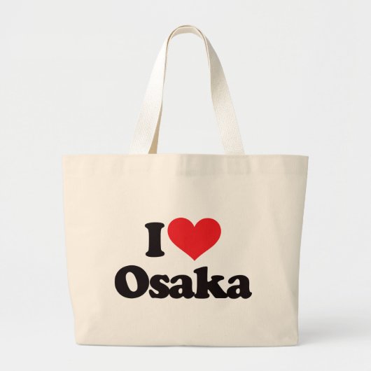 I Love Osaka Grote Tote Bag (Voorkant)