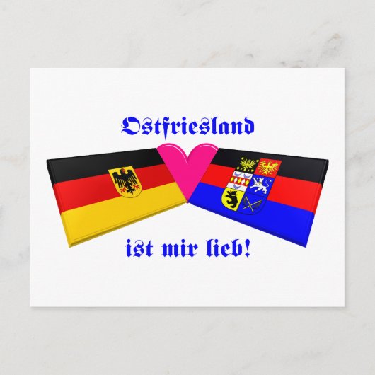 I Love Ostfriesland ist mir lieb Briefkaart (Voorkant)