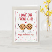 I Love Our Friend Chip Valentine Card Kaart (Gele Bloem)
