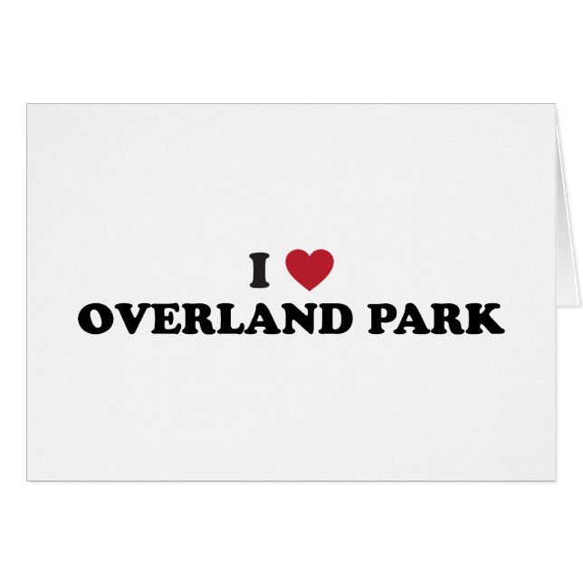 I Love Overland Park Kansas (Voorkant Horizontaal)