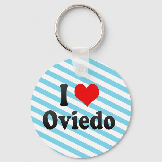 I Love Oviedo, Spain Sleutelhanger (Voorkant)