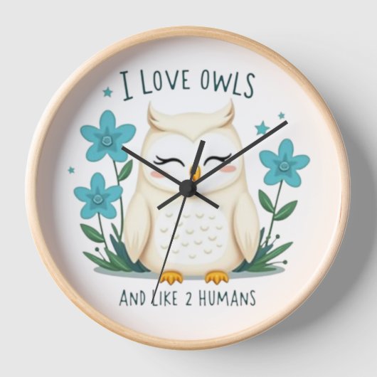 I Love Owls and Like 2 Humans beroemd gemaakt door (Voorkant)