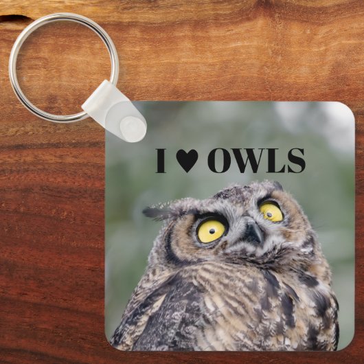 I Love Owls Keychain (Voorkant)