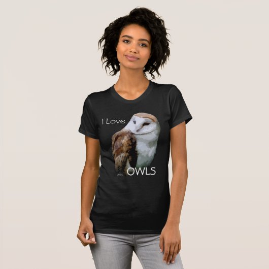 I Love OWLS T-shirt (Voorkant volledig)