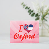 I Love Oxford, Mississippi Briefkaart (Staand voorkant)