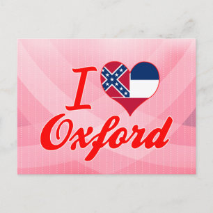 I Love Oxford, Mississippi Briefkaart