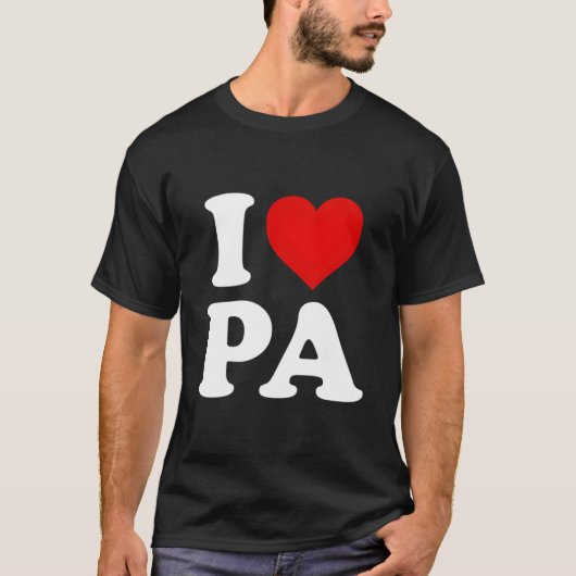 I Love Pa He Pennsylvania T-shirt (Voorkant)