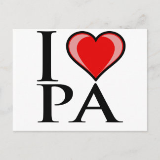 I Love PA - Pennsylvania Briefkaart