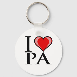 I Love PA - Pennsylvania Sleutelhanger