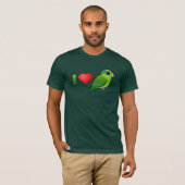 I Love Pacific Parrotlets (groen) T-shirt (Voorkant volledig)