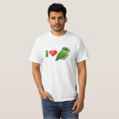 I Love Pacific Parrotlets (groen) T-shirt (Voorkant volledig)