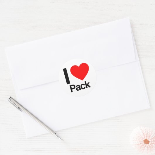 i love pack ronde sticker (Envelop)