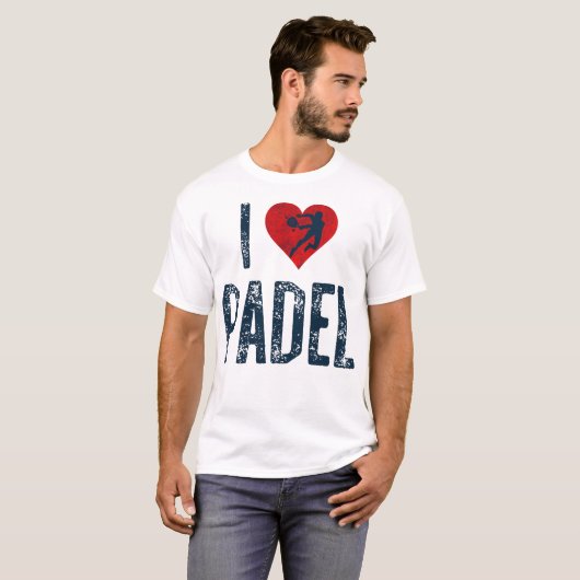 I Love Padel T-shirt (Voorkant volledig)