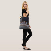 I Love Pafos teken 's nachts Tote Bag (Op model)