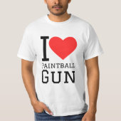 I love paintball gun t-shirt (Voorkant)