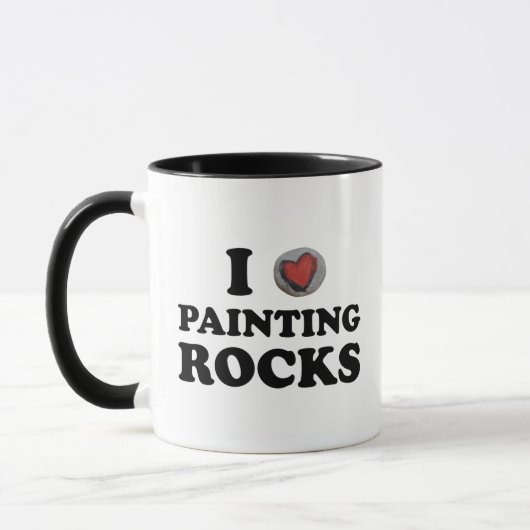 I Love Painting Rocks Cute Rock Painter Mok (Links)