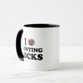 I Love Painting Rocks Cute Rock Painter Mok (Voorkant links)