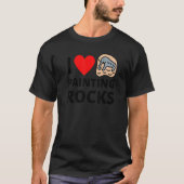 I Love Painting Rocks Heart Rock Kindness Paint El T-shirt (Voorkant)