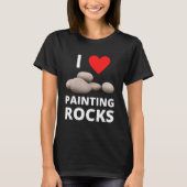 I Love Painting Rocks Heart Rock Kindness Paint Hi T-shirt (Voorkant)