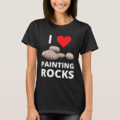 I Love Painting Rocks Heart Rock Kindness Paint Hi T-shirt (Voorkant)