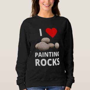 I Love Painting Rocks Heart Rock Kindness Paint Hi Trui