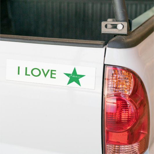 I Love Pakistan Bumpersticker (Op Truck)