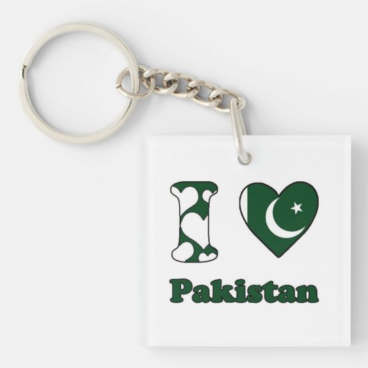 I love Pakistan Sleutelhanger (voorkant)