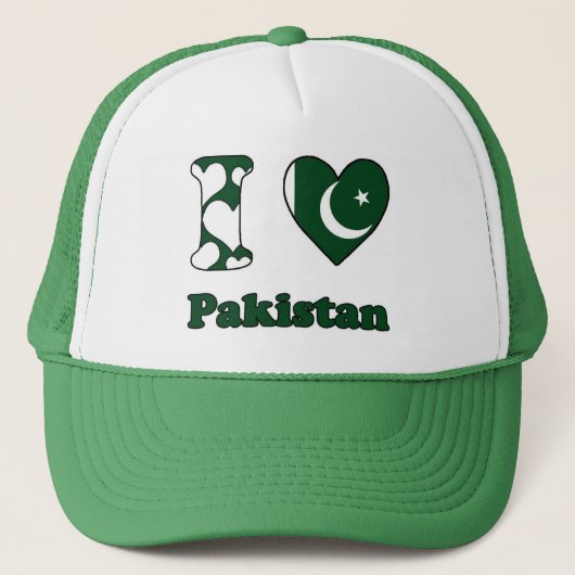 I love Pakistan Trucker Pet (Voorkant)