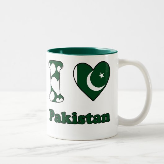 I love Pakistan Tweekleurige Koffiemok (Rechts)