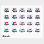 I Love Palau Ronde Sticker (Vel)