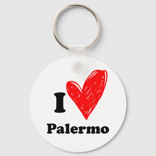 I Love Palermo Sleutelhanger (Voorkant)