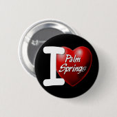 I Love Palm Springs Ronde Button 5,7 Cm (Voorkant /achterkant)