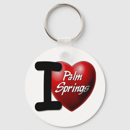 I Love Palm Springs Sleutelhanger (Voorkant)