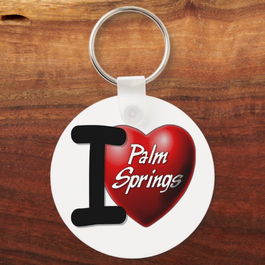 I Love Palm Springs Sleutelhanger (Voorkant)
