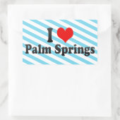 I Love Palm Springs, Verenigde Staten Rechthoekige Sticker (Tas)
