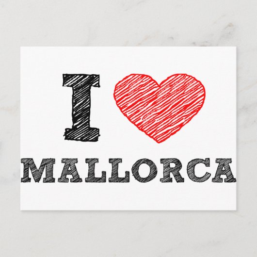 I Love Palma de Mallorca Briefkaart (Voorkant)