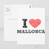 I Love Palma de Mallorca Briefkaart (Voorkant / Achterkant)