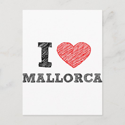 I Love Palma de Mallorca Briefkaart (Voorkant)