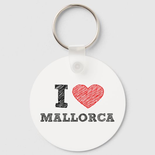 I Love Palma de Mallorca Sleutelhanger (Voorkant)