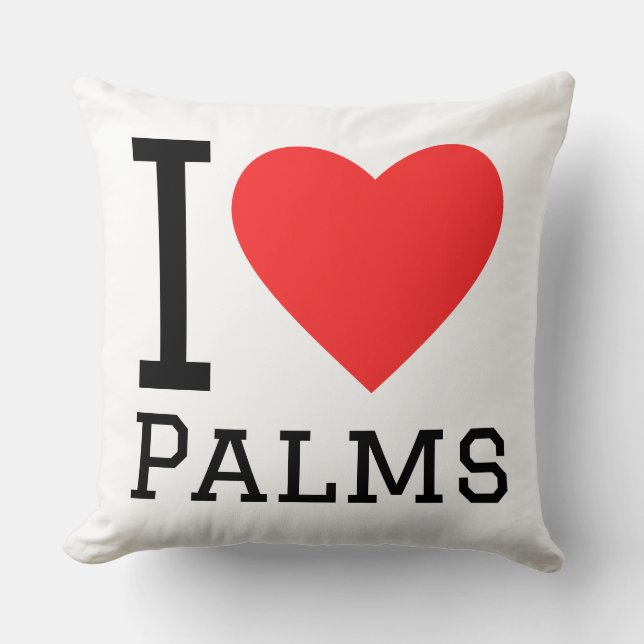 I love palms kussen (Voorkant)