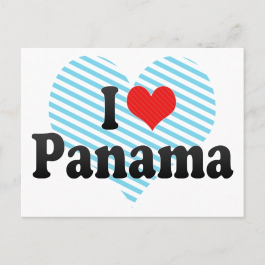 I Love Panama Briefkaart (Voorkant)
