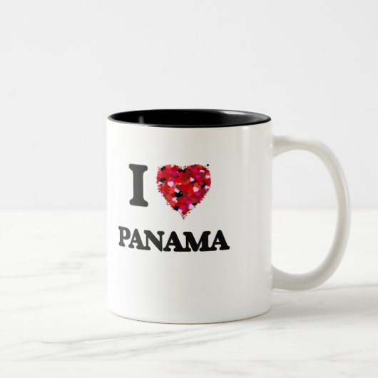 I Love Panama Tweekleurige Koffiemok (Rechts)