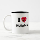 I Love Panama Tweekleurige Koffiemok (Links)