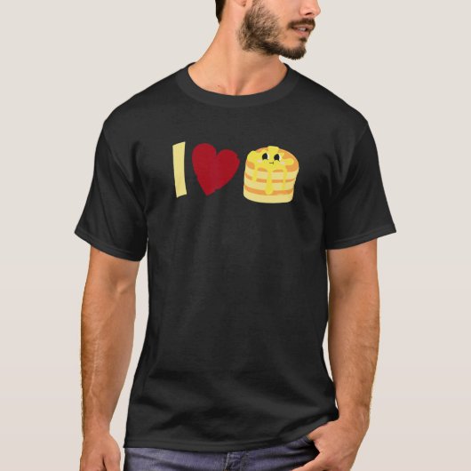 I love Pancakes Pancake T-shirt (Voorkant)