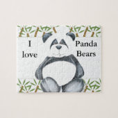 I Love Panda Beren Puzzle Legpuzzel (Horizontaal)
